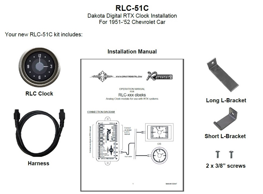 RLC-51C Included Items