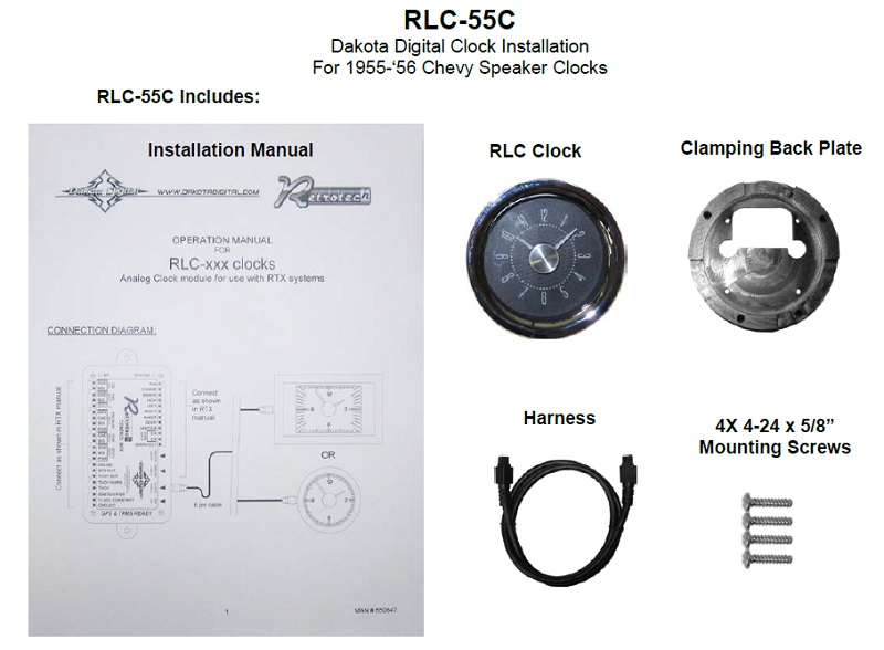 RLC-55C Included Items