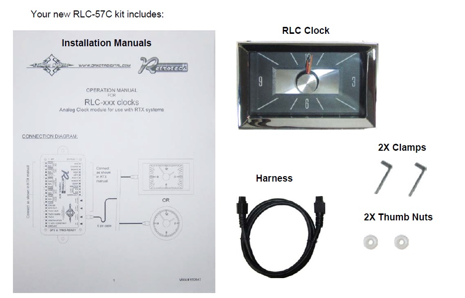 RLC-57C Included Items