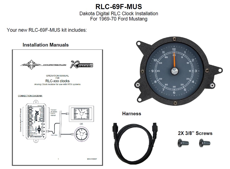 RLC-63C-VET Included Items