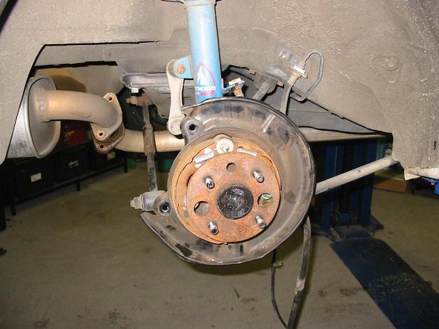 Toyota corolla rear disc brake conversion