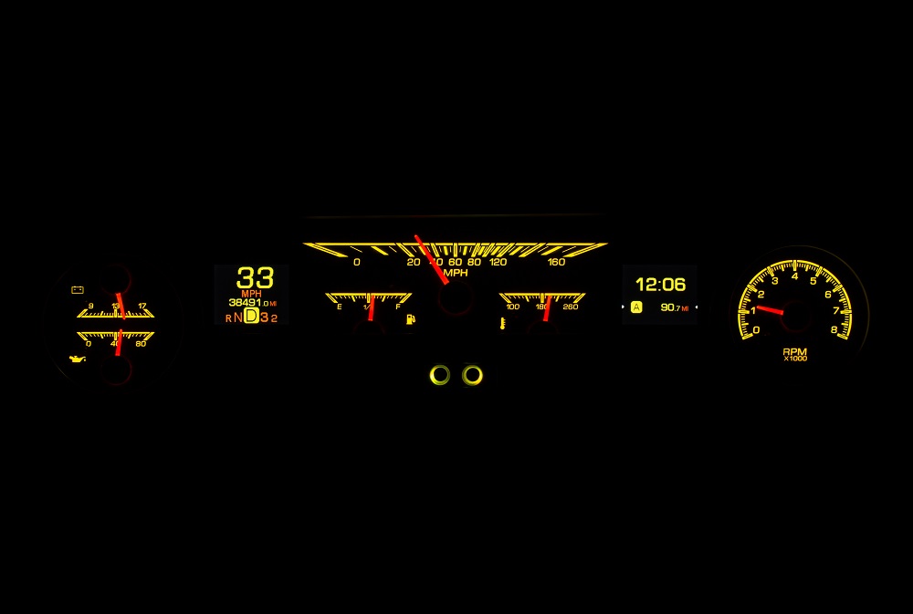 HDX-64F-FAL Yellow Flare Night Time View