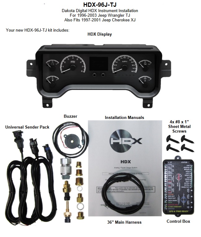 HDX-96J-TJ Included Items