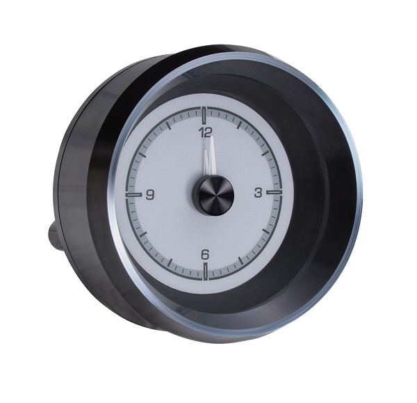 HLC-63C-VET-S Clock Gauge with SILVER ALLOY style Side View