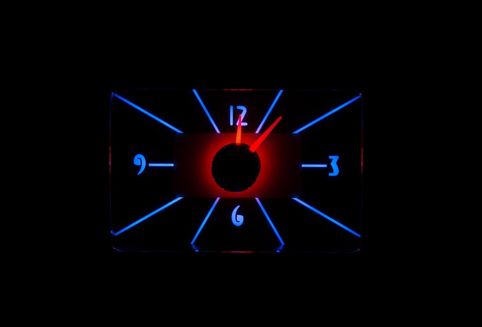 RLC-40F Clock Gauge Ice and Fire Night View