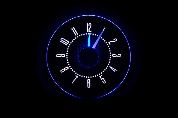RLC-55C Clock Gauge Ice White Night View
