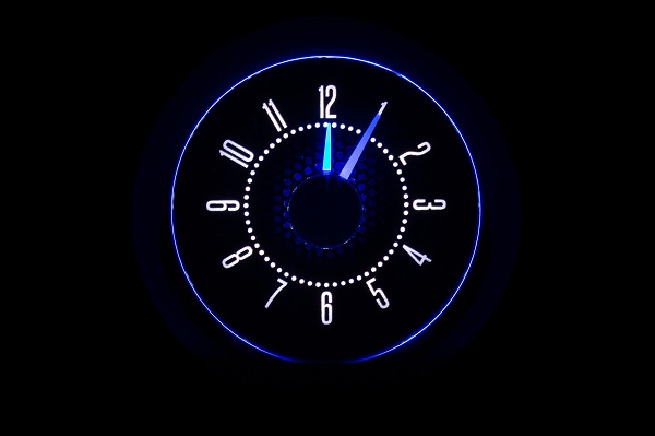 RLC-55C Clock Gauge Ice White Night View