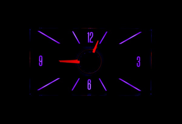 RLC-57C Clock Gauge Vivid Orchid Night View
