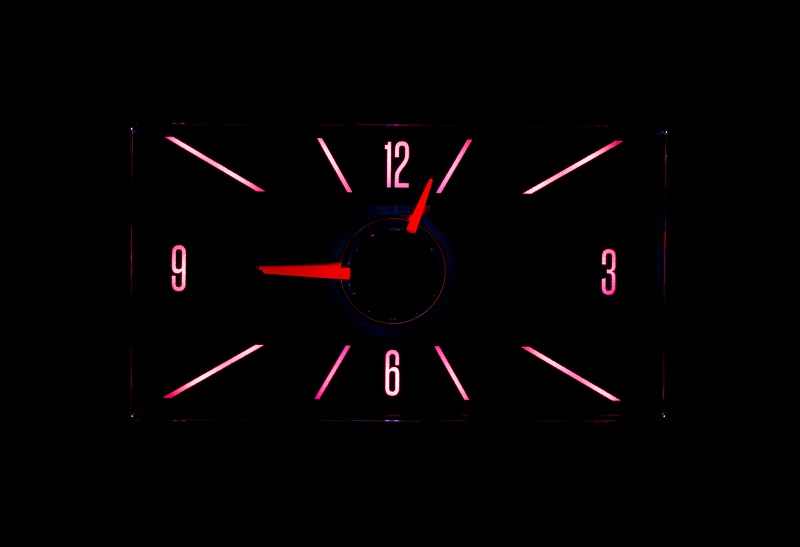 RLC-58C Clock Gauge Wild Rose Night View