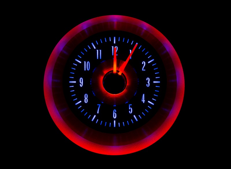 RLC-63C-VET Clock Gauge Ice and Fire Night View