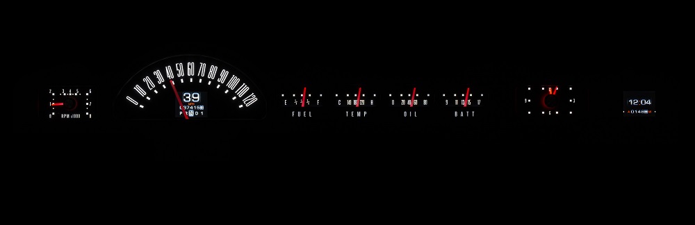 RTX-50M-X White Hot Theme, Night View