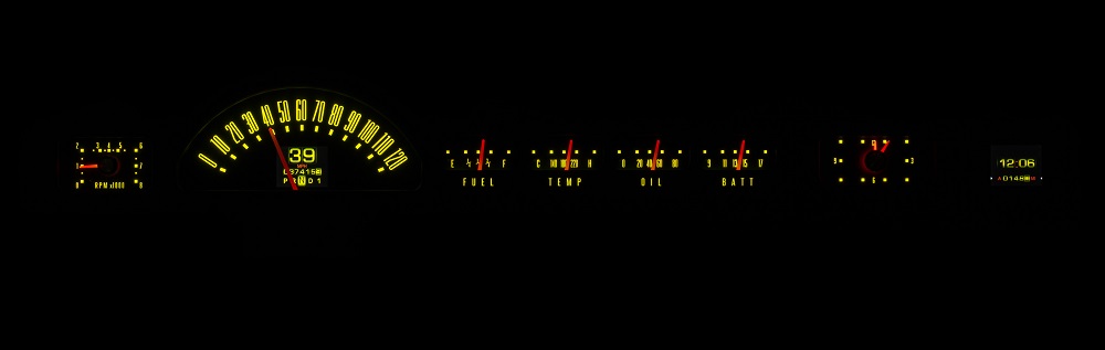 RTX-50M-X Yellow Flare Theme, Night View