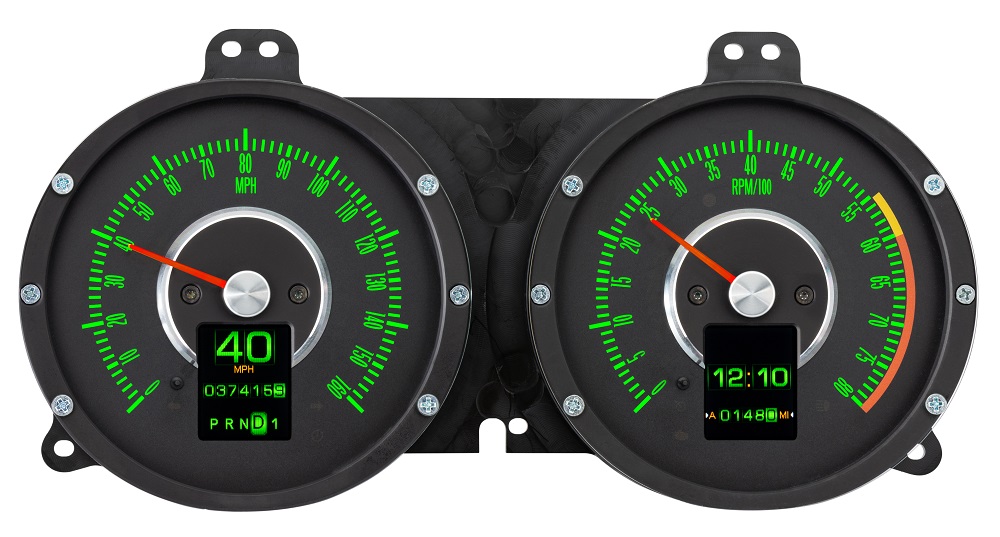 RTX-67C-CAC-X Emerald Day Speedometer Gauge