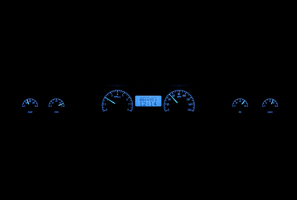 VHX-73C-MAL Blue Display at Night